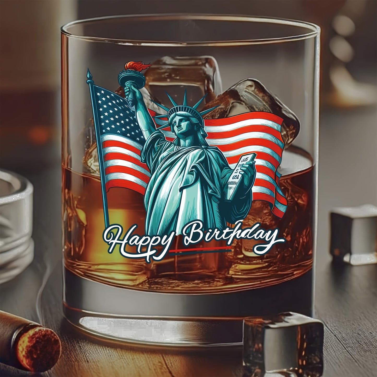Presidents Day Mothers Day Whiskey Glass